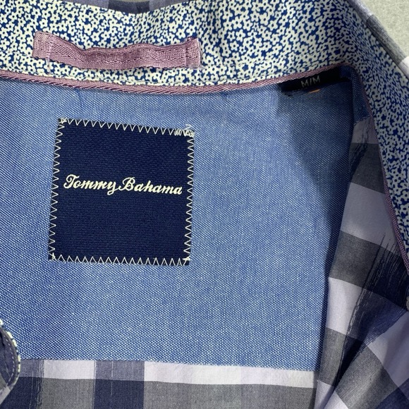 Tommy Bahama Mens  M Plaid Button Down Shirt Long Sleeve 100% Cotton Preppy - Picture 3 of 6